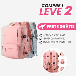 BackPack Perfeita - Mochila Impermeável Plus com USB + FRETE GRÁTIS