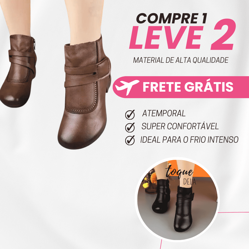 ( Kit Com 2 Pares ) Bota Inverno 2024 - Confort Plus (Promoção Pré Inverno)+ Frete Grátis